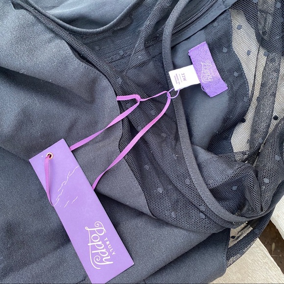 NWT Truly Poppy plus black dress 22W - Picture 4 of 6